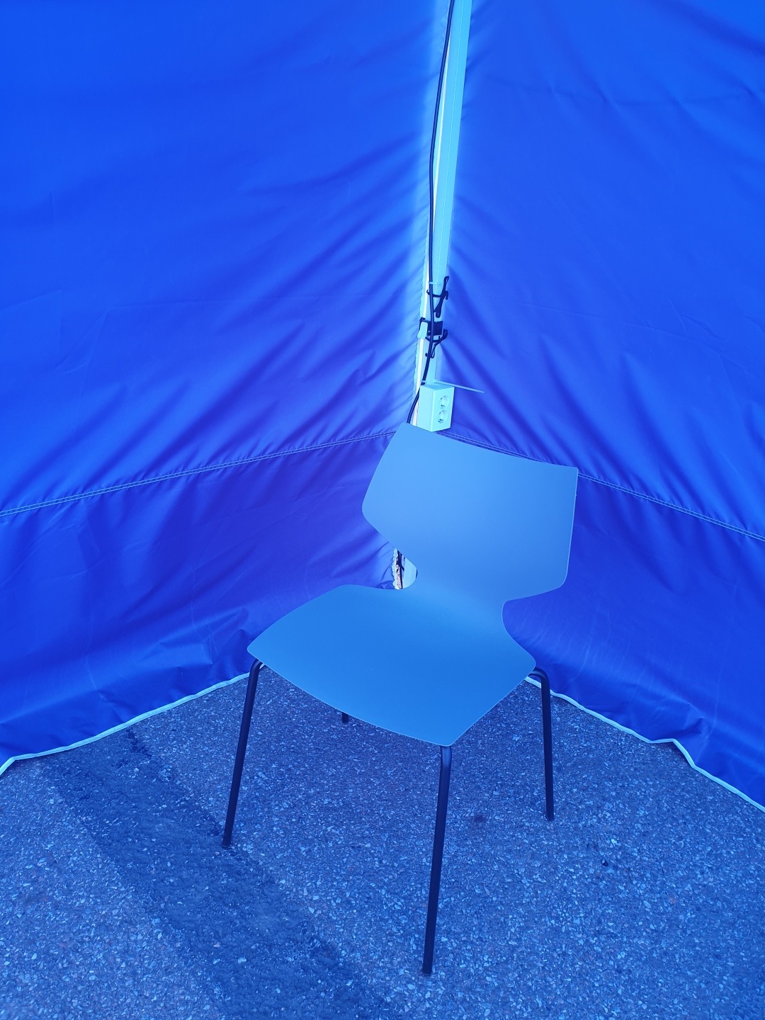 블루, 텐트, 일렉트릭 블루, 방수포, 의자, 야외