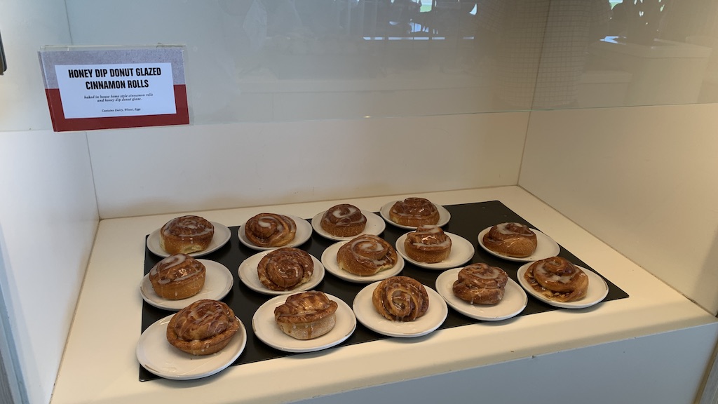 a display of pastries