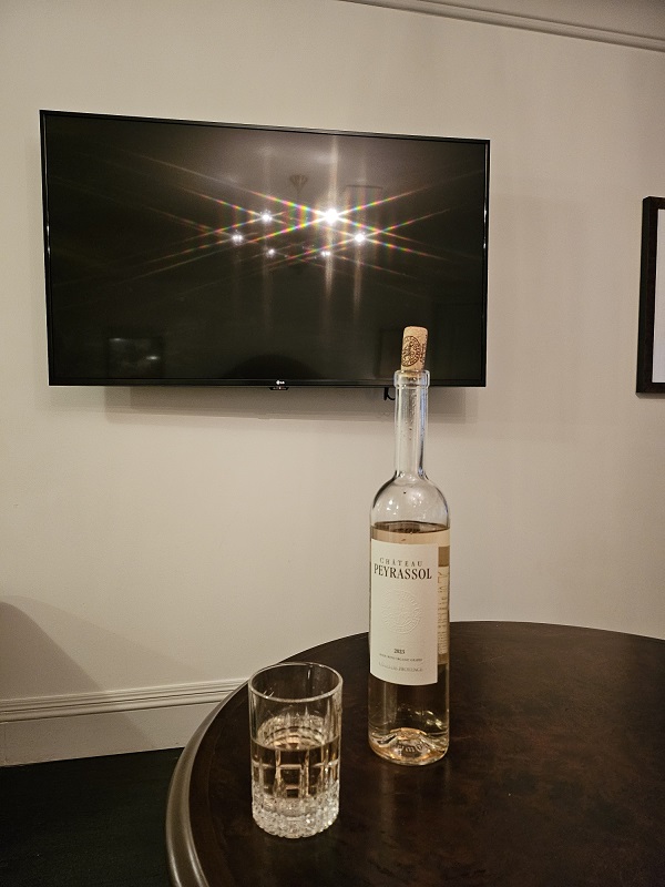 a bottle of alcohol on a table