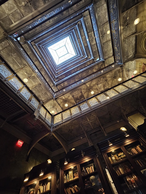 a large spiral staircase