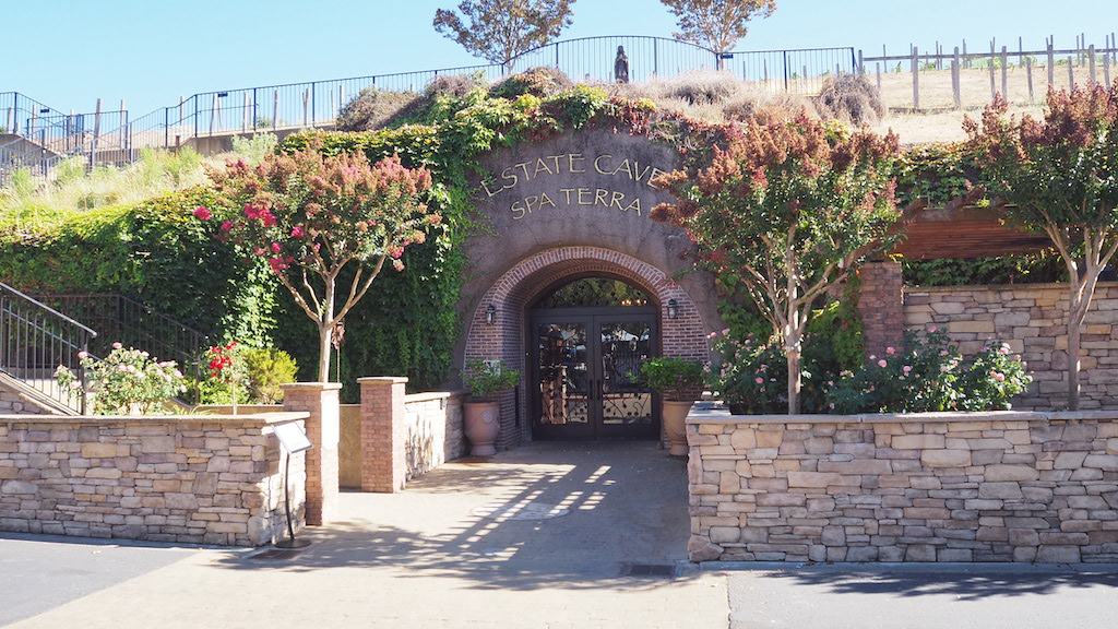 a gated entrance to a building