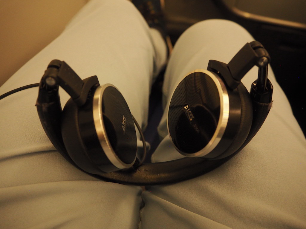 a pair of black headphones