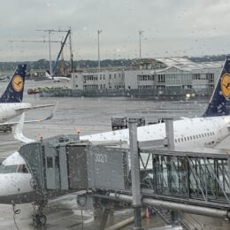 airplanes at an airport