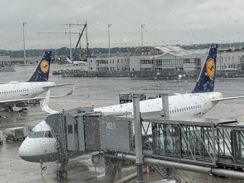 airplanes at an airport