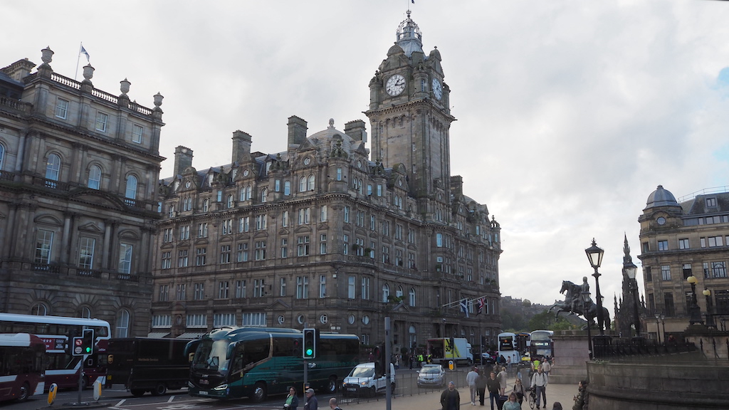 a large building with a clock tower