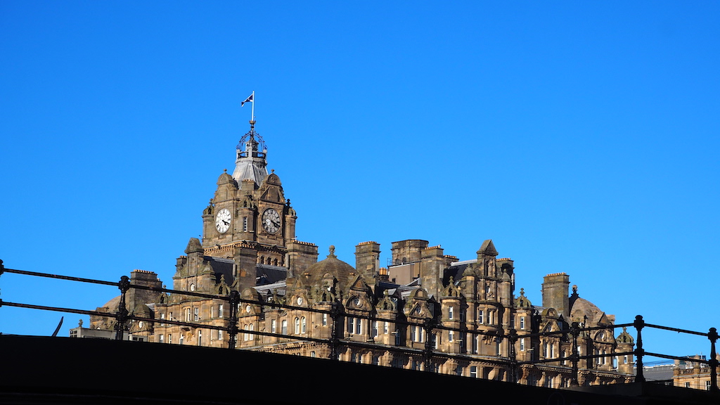 a large building with a clock tower