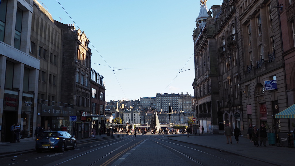 a street with buildings on either side