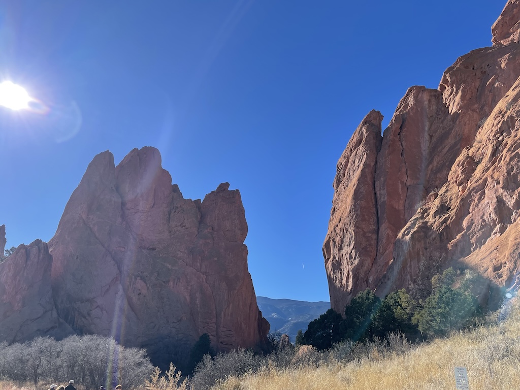 a rocky mountain with trees