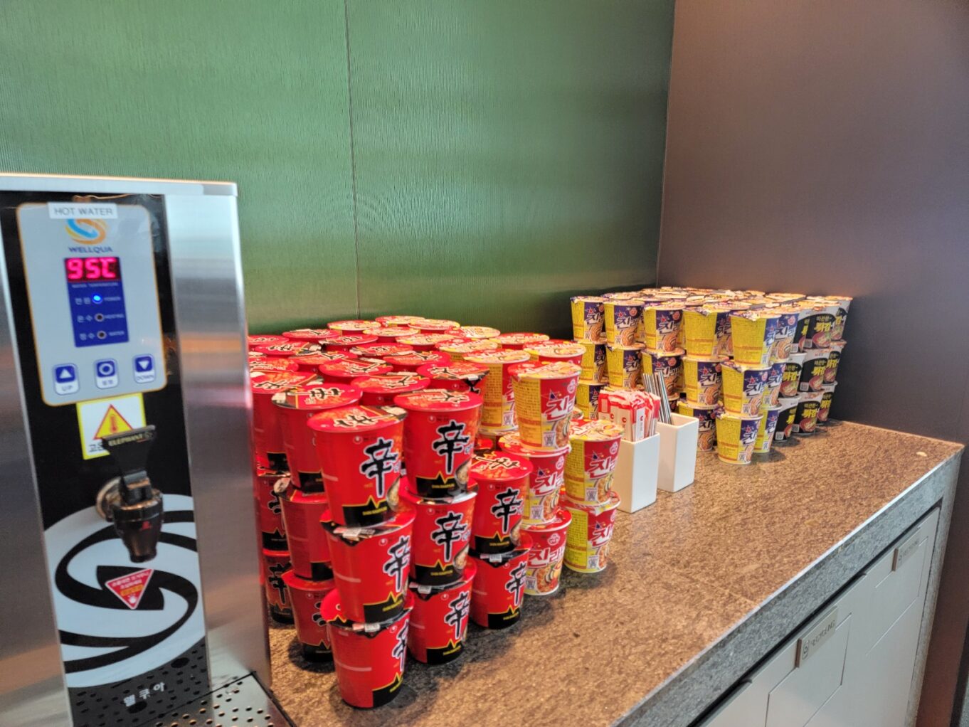 a row of soda cans