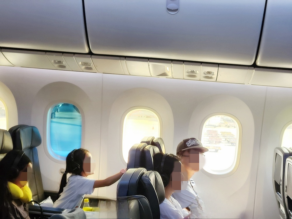 people on an airplane