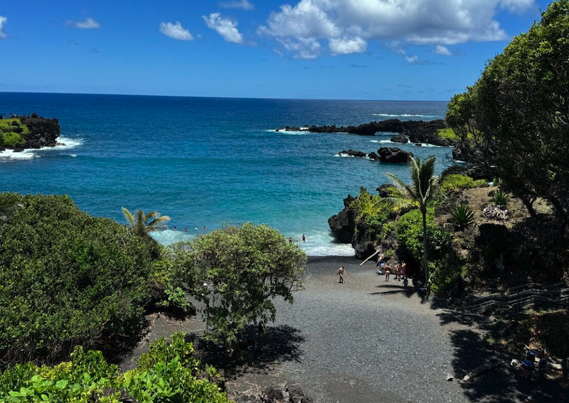 a path leading to a beach