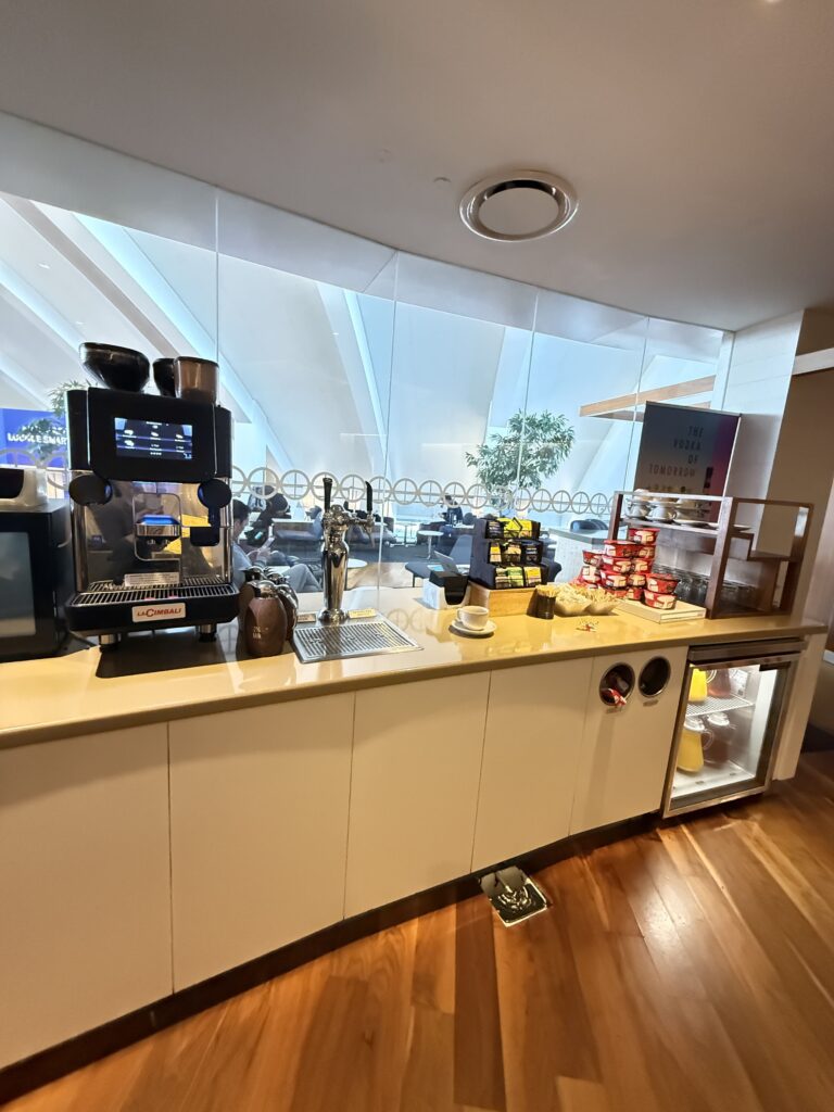 a kitchen with a counter and a large window