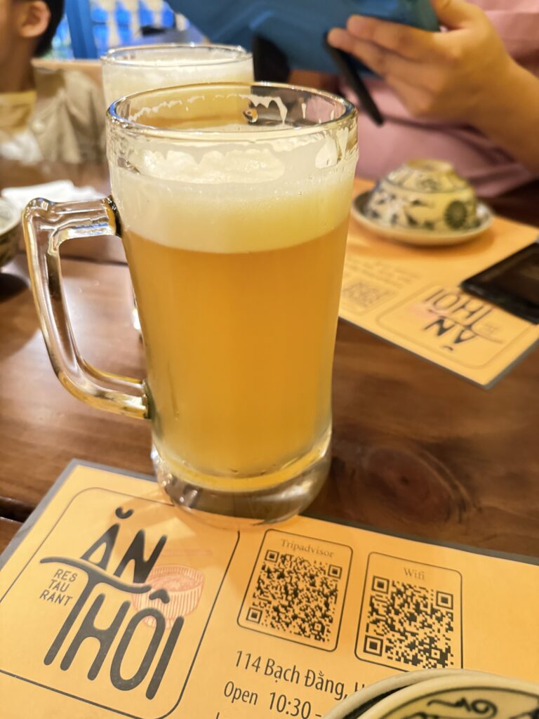 a glass of beer