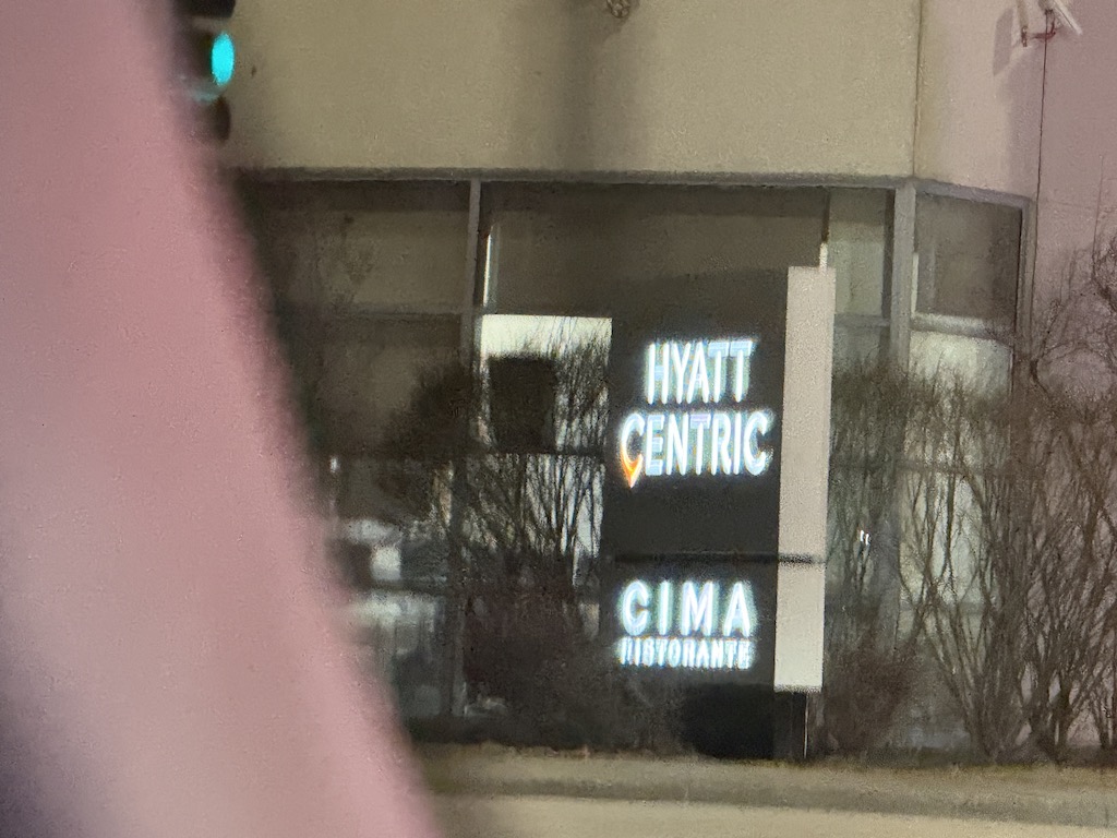 a building with a sign on it