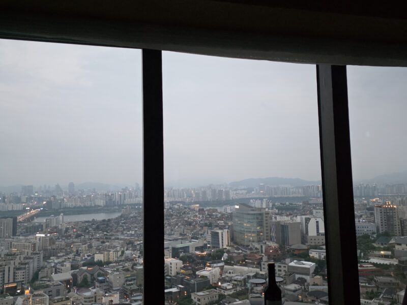 하늘, 건물, 창문, 시티, 내려다 보는, 실내, 야외