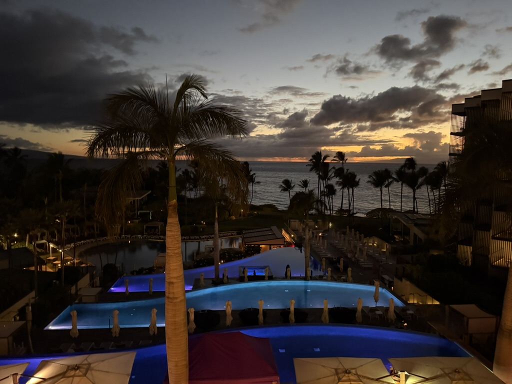 하늘, 구름, 야외, 나무, 야자수, 리조트, 수영장, 리조트 타운, 해변 리조트, 종려목, 해변, 일몰, 블루, 밤, 휴가