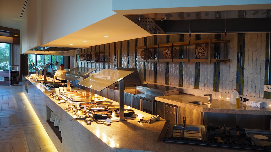 실내, 천장, 벽, 조리대, 인테리어 디자인, 테이블, 가구, 바닥, 주방, 큰, 레스토랑, 호텔